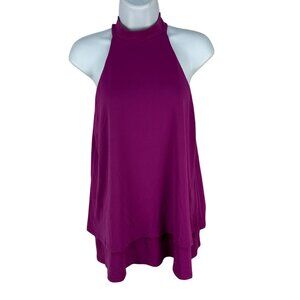 Susana Monaco Fuchsia Sleeveless Halter Top Size XS Nylon Spandex Blend